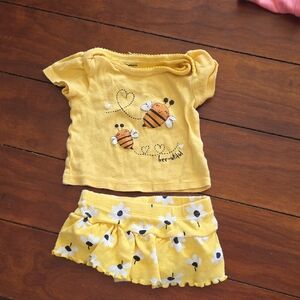 Gerber Yellow Bee Pajama Set for Kids